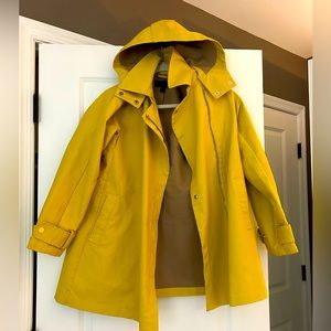 J Crew Canary Yellow Trench